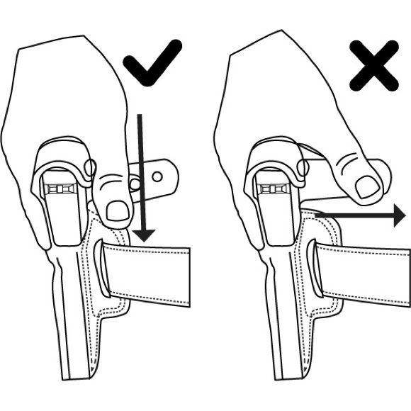 Galco Gunleather Fletch High Ride Belt Holster FL218 - Picture 6 of 7